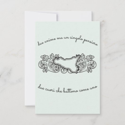 Wedding Invite Kaart (Voorkant)