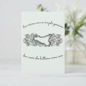 Wedding Invite Kaart (Staand voorkant)