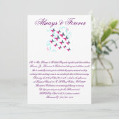 Wedding Invite Kaart (Staand voorkant)