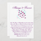 Wedding Invite Kaart (Voorkant / Achterkant)