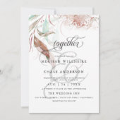 WEDDING INVITE | Spuitsproei van najaarsafval Kaart (Voorkant)