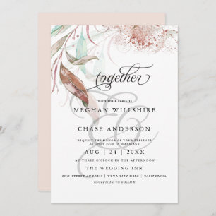 WEDDING INVITE   Spuitsproei van najaarsafval Kaart