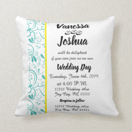 Wedding Invites Keepsakes/Souvenir Pillow Kussen