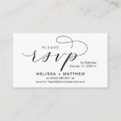 Wedding Invites RSVP Reminder Modern Minimalist Informatiekaartje (Voorkant)