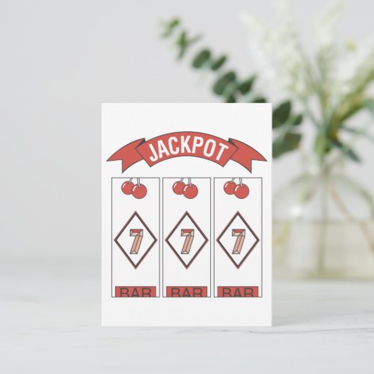 Wedding Jackpot Briefkaart (Staand voorkant)