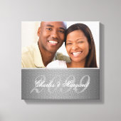 Wedding Jubileum 12x12 Persoonlijke foto Canvas Afdruk (Voorkant)