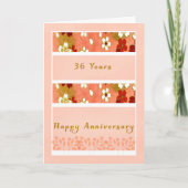 Wedding Jubileum Card 36e jaar Kaart (Voorkant)
