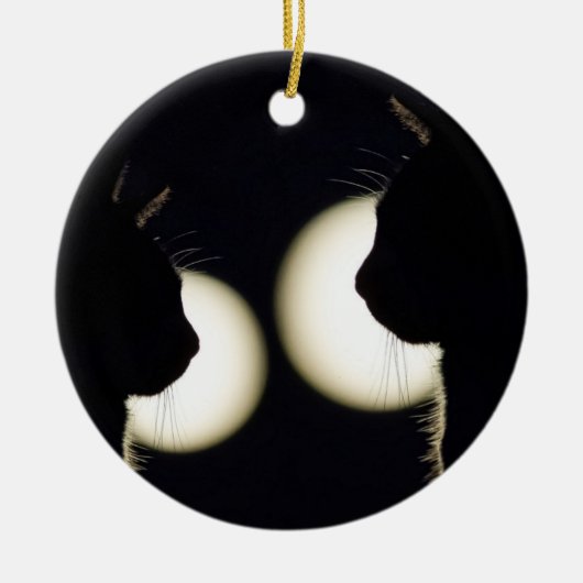 WEDDING JUBILEUM CAT CATS ORNAMENT (Voorkant)