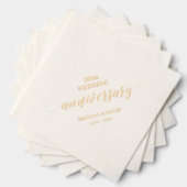 Wedding Jubileum Celebration Gelofte Vernieuwing Folie Servetten (Insitu (Gestapeld))