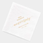 Wedding Jubileum Celebration Gelofte Vernieuwing Folie Servetten (Links)