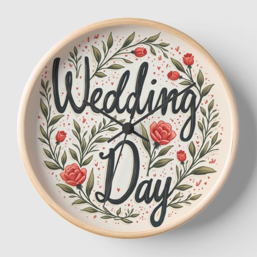 Wedding Jubileum Clock (Voorkant)