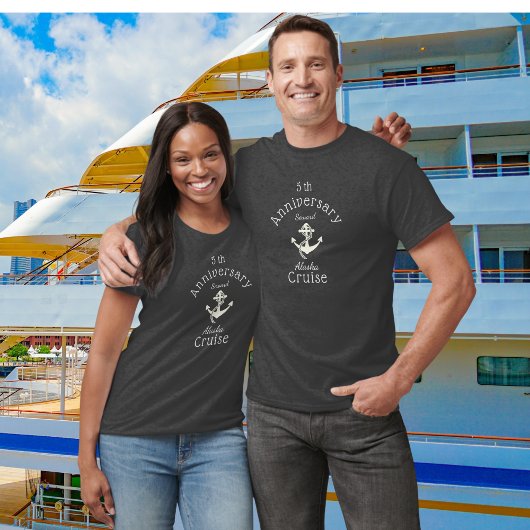 Wedding Jubileum Cruise Alaska Personaliseren T-shirt