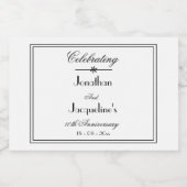 Wedding Jubileum geeft de voorkeur aan Classic Whi Likeurfles Etiket (Enkel label)