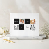 Wedding Jubileum Grid Fotocollage Zwart Gastenboek