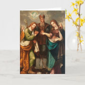 WEDDING JUBILEUM MARY JOSEPH VERLOVING KAART (Gele Bloem)