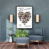 Wedding Jubileum Script Hart 37 Fotocollage Canvas Afdruk