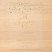 Wedding Jubileum Surprise Party Acryl Uitnodigingen (Voorkant)