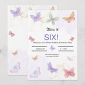 Wedding Jubileum Uitnodiging Kaart (Voorkant / Achterkant)