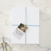 Wedding Jubileum voeg naam jaar toe afbeelding gou Cadeaulabel (Met Touw)