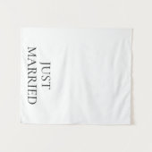 Wedding Just Married Fabric Car Banner Sign Wandkleed (Voorkant (horizontaal))