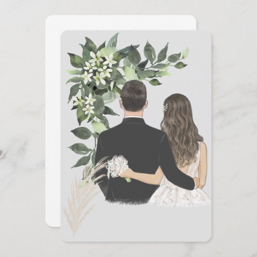 Wedding  kaart (Voorkant / Achterkant)