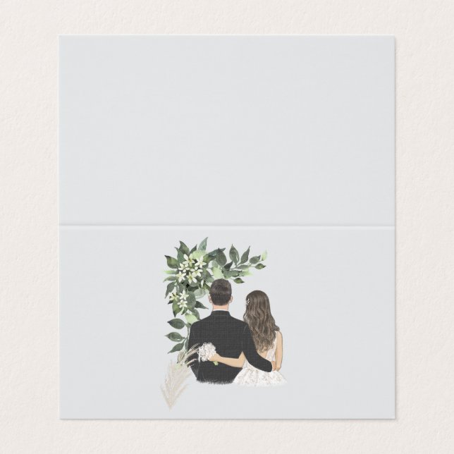 Wedding  kaart (Buitenkant ongevouwen)