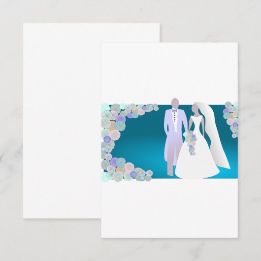 Wedding-kaart! RSVP Kaartje (Voorkant / Achterkant)