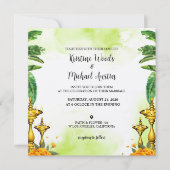 Wedding Kaart Water Color Invitation (Voorkant)