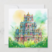 Wedding Kaart Water Color Invitation (Achterkant)