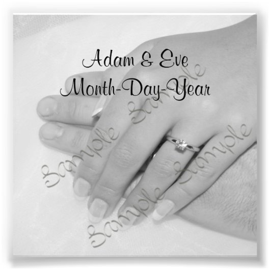 Wedding Keepasfoto Foto Afdruk (Voorkant)