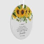 Wedding Keepasmoeder van de Bride Floral foto Ornament (voorkant)