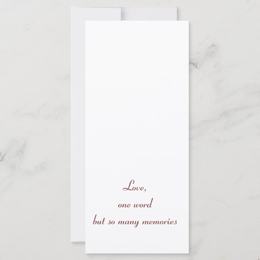 Wedding Keepomwille Favor, Fancy Lijst van het har (Achterkant)