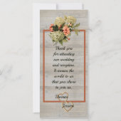 Wedding Keepomwille Favor met Rustic Charm (Achterkant)