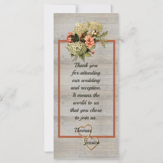 Wedding Keepomwille Favor met Rustic Charm (Achterkant)