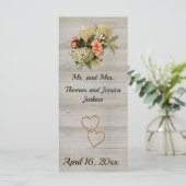 Wedding Keepomwille Favor met Rustic Charm (Staand voorkant)