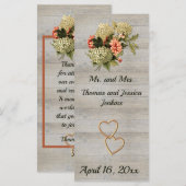 Wedding Keepomwille Favor met Rustic Charm (Voorkant / Achterkant)