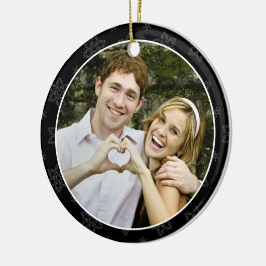 Wedding Keepomwille Foto Ornament in B&W (Links)