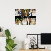 Wedding Keepomwille Mr en Mrs. 6 Foto Collage Poster (Thuiskantoor)