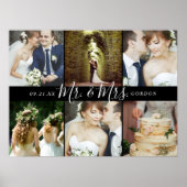 Wedding Keepomwille Mr en Mrs. 6 Foto Collage Poster (Voorkant)