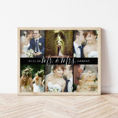Wedding Keepomwille Mr en Mrs. 6 Foto Collage Poster