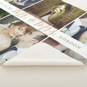 Wedding Keepomwille Mr en Mrs. 6 Foto Collage Sherpa Deken (3/4)