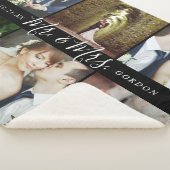 Wedding Keepomwille Mr en Mrs. 6 Foto Collage Sherpa Deken (3/4)