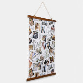 Wedding Keepsake 30 Photo Collage White ID1065 Han Hangend Wandkleed (Gebogen)