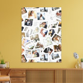 Wedding Keepsake 30 Photo Collage Wit ID1065 Canvas Afdruk (Insitu (Woonkamer))