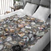 Wedding Keepsake 31 Photo Collage Black ID1065 FLE Fleece Deken