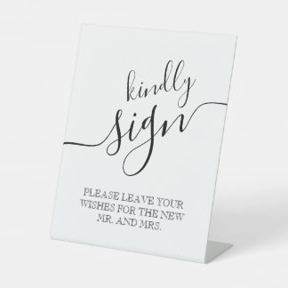 Wedding Kindly-teken Pedestal-teken Reclamebord Met Voetstuk