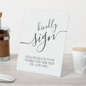 Wedding Kindly-teken Pedestal-teken Reclamebord Met Voetstuk (Insitu)