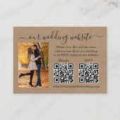 Wedding Kraft RSVP - Details foto 2 QR Informatiekaartje (Voorkant)