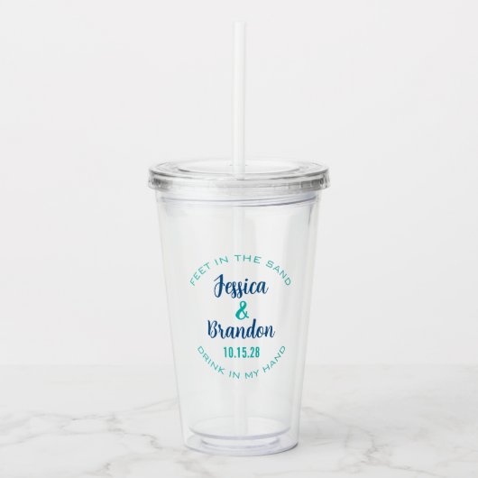 Wedding Label 30507 Acryl Drinkbeker (Voorkant)