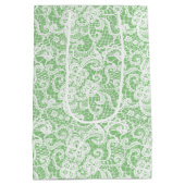 Wedding Lace op Mint Green Medium Cadeauzakje (Achterkant)